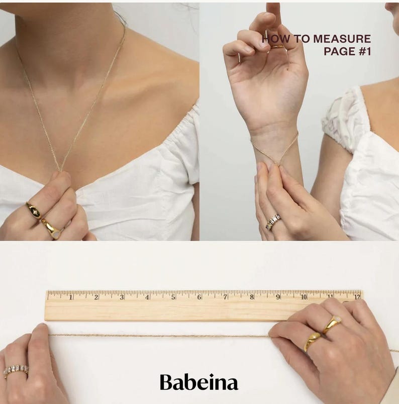 18K Gold Chain Necklace, Cable Chain, Paperclip Chain, Twist Chain, Figaro, Curb Chain, Pearl Bead Chain, Chain for kids, Mothers Day Gift afbeelding 12
