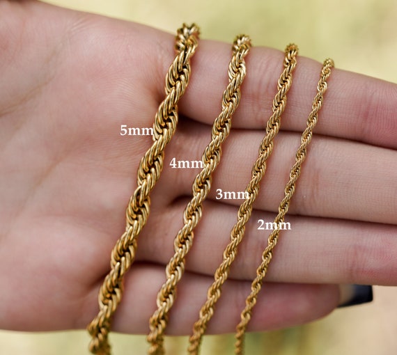 Fashion Paperclip Chain Link Necklace Sizes 16 18 20 22 24 18K Gold Plated  Gift