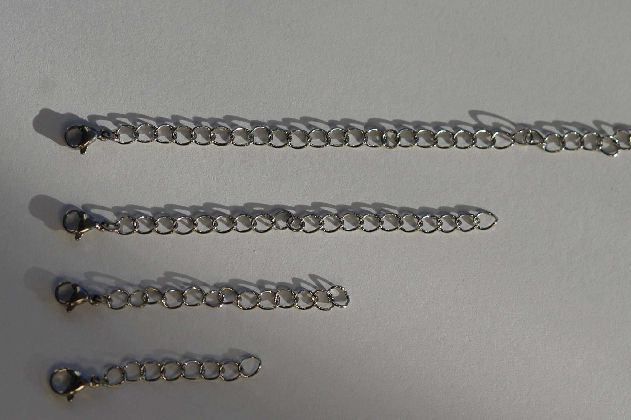 18K Gold Necklace Extender Removable Extender Chain Etsy