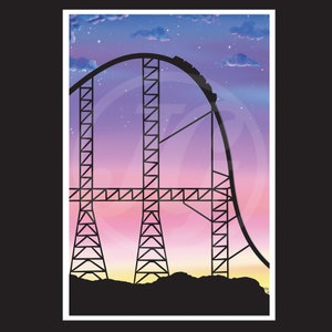 Millennium Force Sunset Print