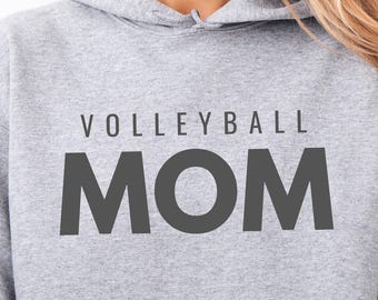 Sweat-shirt à capuche pour maman de volleyball, sweat-shirt pour maman de volleyball personnalisé, sweat à capuche de maman sport personnalisé avec numéro, cadeau de tournoi pour maman