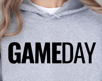 Sweat à capuche Gameday sport maman sweat à capuche Game Day sweat à capuche sport personnalisé sweat à capuche pour parents équipe cadeau de sport personnalisé