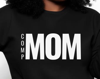 Sweat-shirt ras du cou pour maman, chemise maman concours de danse, cadeau maman danse, sweat-shirt maman concours de danse, maman danse avec manches personnalisées