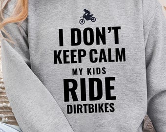 Sweat maman motocross drôle maman motocross col ras du cou sweat-shirt jour de la course week-end de course cadeau maman motocross sweat à capuche parent Chemise motocross