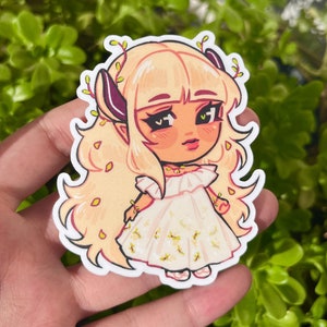 Jessamine Chibi Sticker  | Matte Vinyl Laminated, Diecut Sticker
