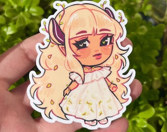 Jessamine Chibi Sticker  | Matte Vinyl Laminated, Diecut Sticker
