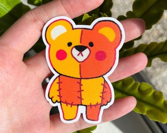 Cheese the Bear Sticker | Matte Laminated Vinyl, Diecut sticker