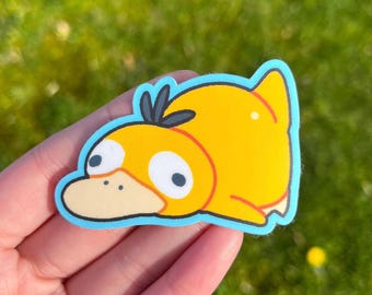 Derpy Duck Sticker | Matte Vinyl Laminated, Diecut Sticker