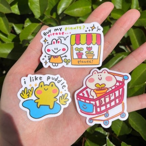 Cute Animals Stickers | Waterproof Matte Vinyl Laminated, Diecut Sticker