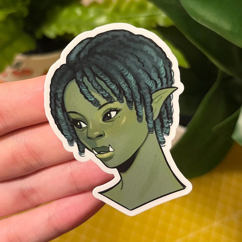 Half Orc DND Stickers - Etsy