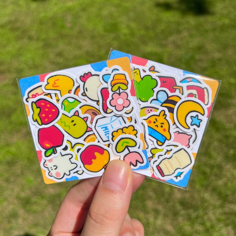 Mystery Grab Bag of 25 Small Diecut Stickers | Water Bottle Laptop Sticker | Journaling Notebook Sticker image 1