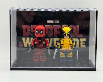 Deadpool & Wolverine Custom Minifigures With Included Custom Display