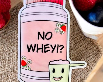 Naklejka fitness z wykrojnikiem truskawkowym bez serwatki