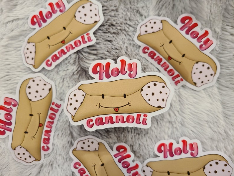 Holy Cannoli Die Cut Sticker - Etsy