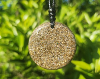 Orgonite Pendant, MWO Antenna, orgone, lifeforce energy, scalar field, EMF WiFi & 5G protection, shungite, CHAKRA Blend Crystals