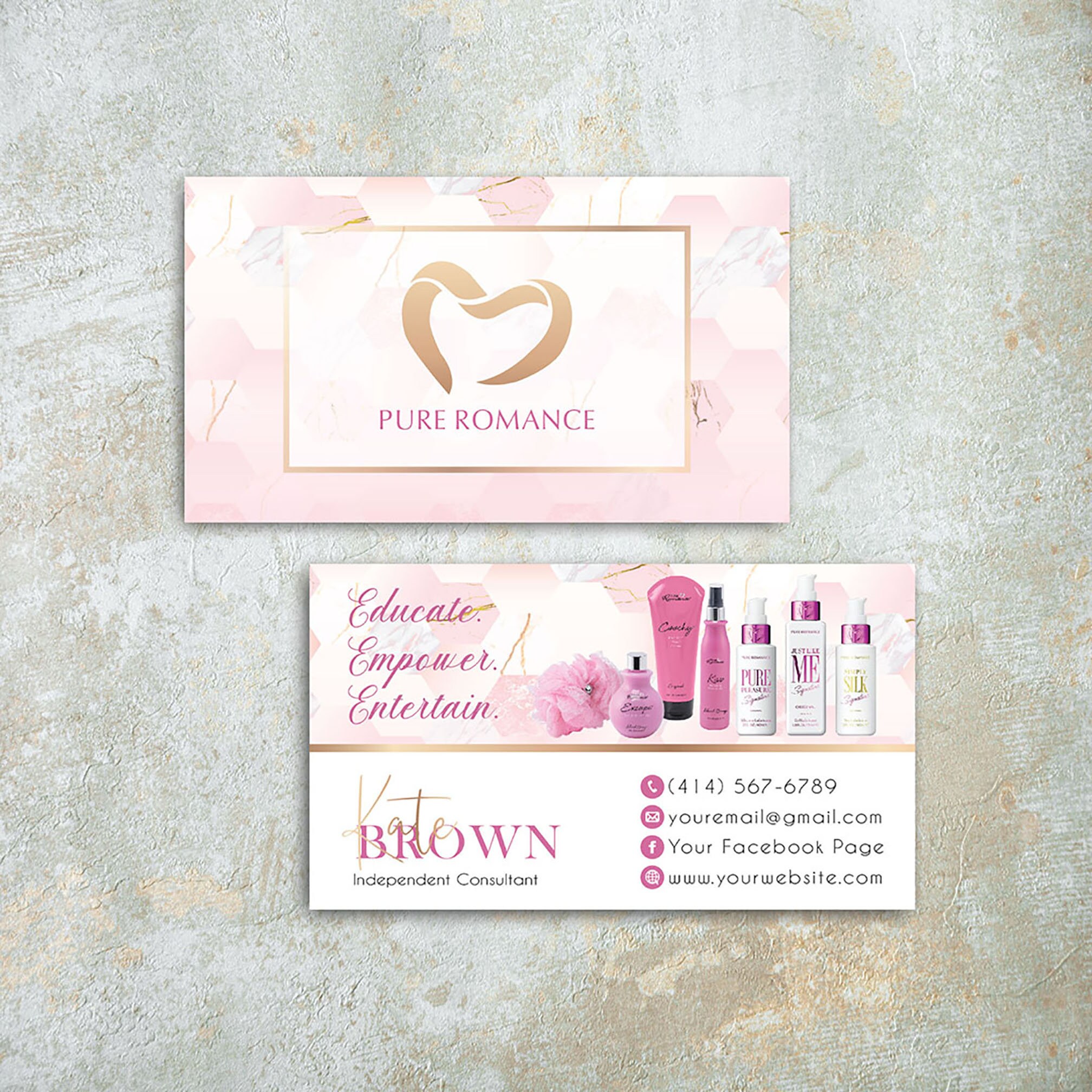 Personalized Pure Romance Business Card Custom Pure Romance | Etsy