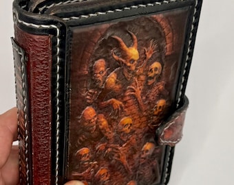 Edgar Allan Poe - Premature Burial - Leather handmade journal
