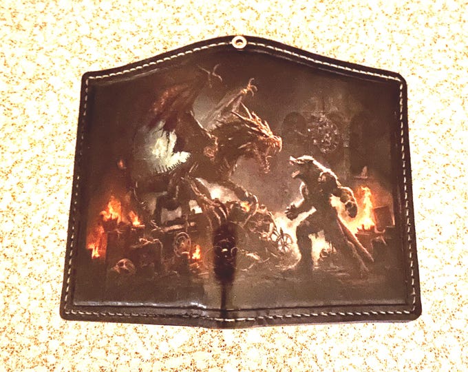 Dragon's Hunter wallet (6 cardholders, cash pocket + 5 pockets for everything)