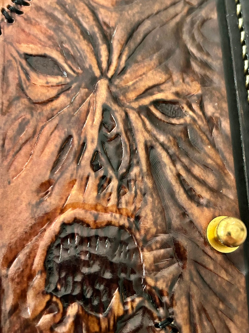 Necronomicon Leather Phone Case with cardholder for six credit cardsfor any phones per order image 8