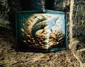 SteamPunk Biker's Wallet - the underwater post-apocalipsis A.D.