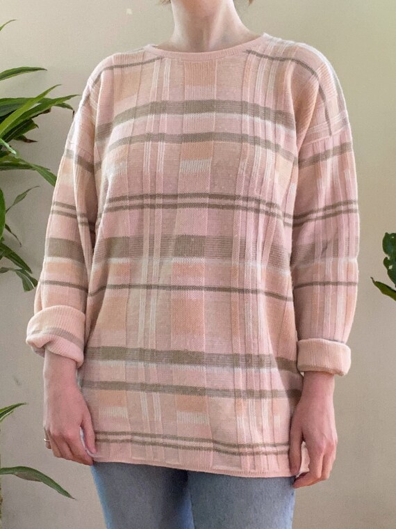 Vintage 90s Pastel Striped Sweater - image 7