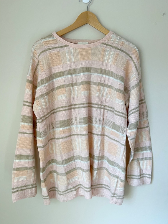 Vintage 90s Pastel Striped Sweater - image 2