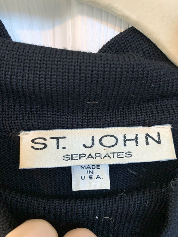 St. John Paint Sweater Vintage 80s 70s Vtg - image 4