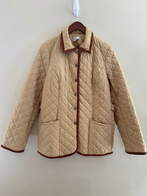 vintage quilted tan Gem