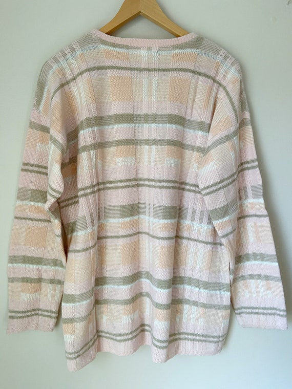 Vintage 90s Pastel Striped Sweater - image 3