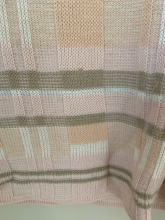 Vintage 90s Pastel Striped Sweater - image 6