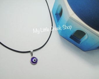 BRAND NEW Evil Eye Mati Nazar Leather Pendant Necklace