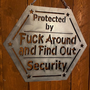 FAFO HOME SECURITY protected by fafo yard sign Gifts for Him boyfriend husband Christmas gift