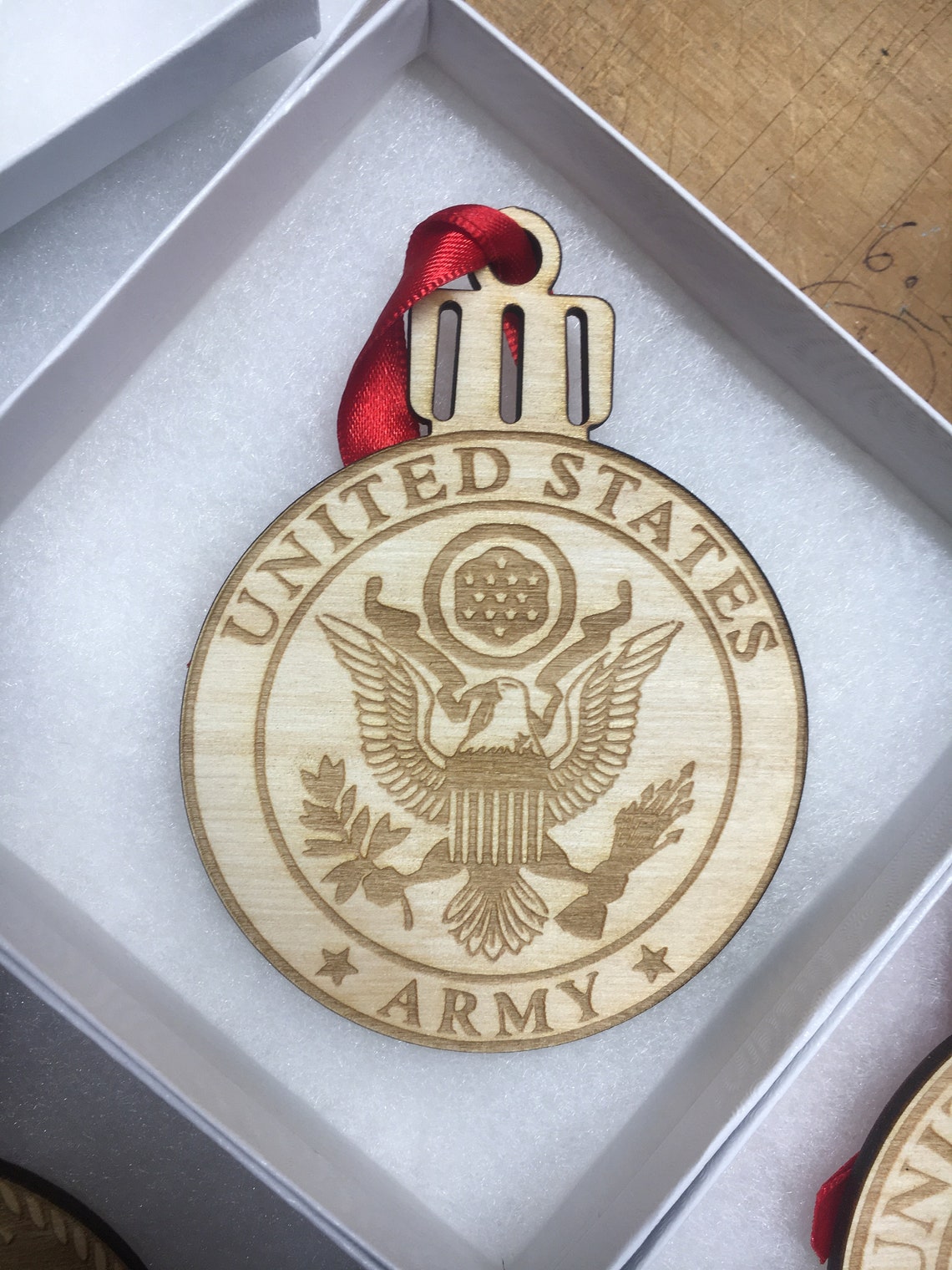 Military branch Christmas tree ornaments Etsy