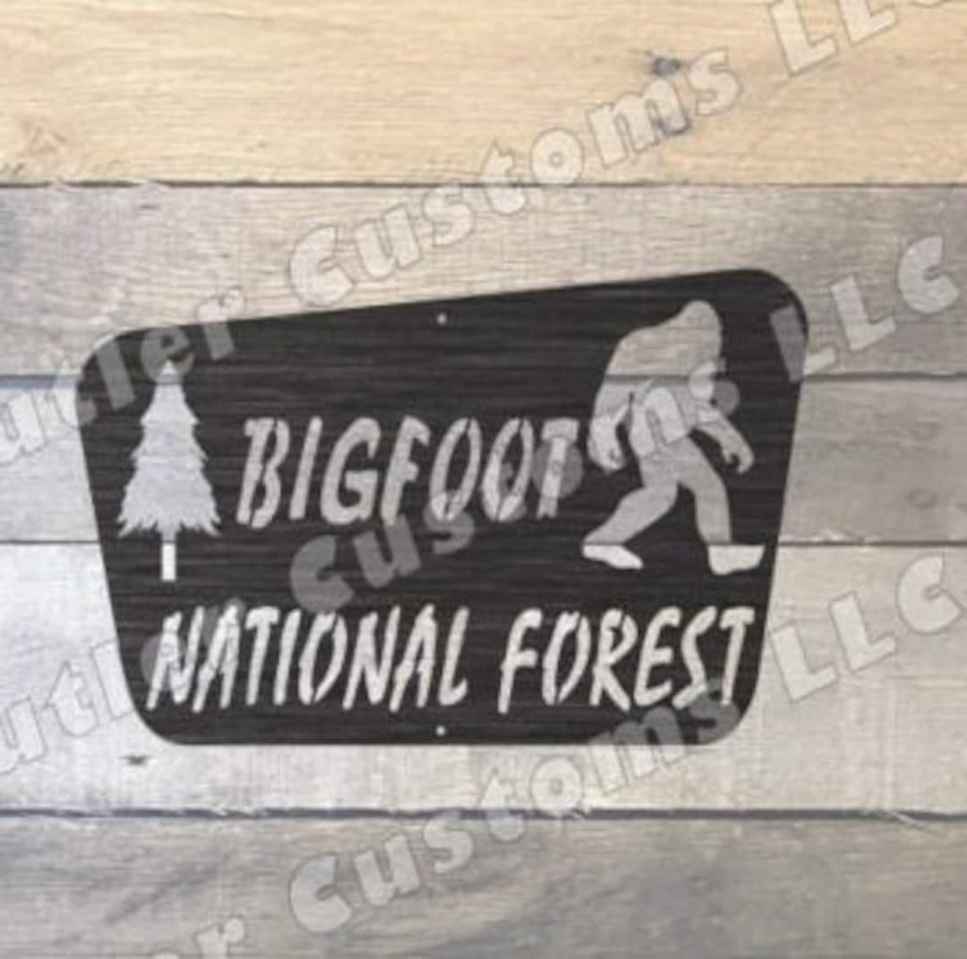 Bigfoot National Forest / .dxf .svg Digital Download Laser Cnc Plasma ...