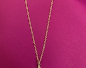 Initial charm necklace