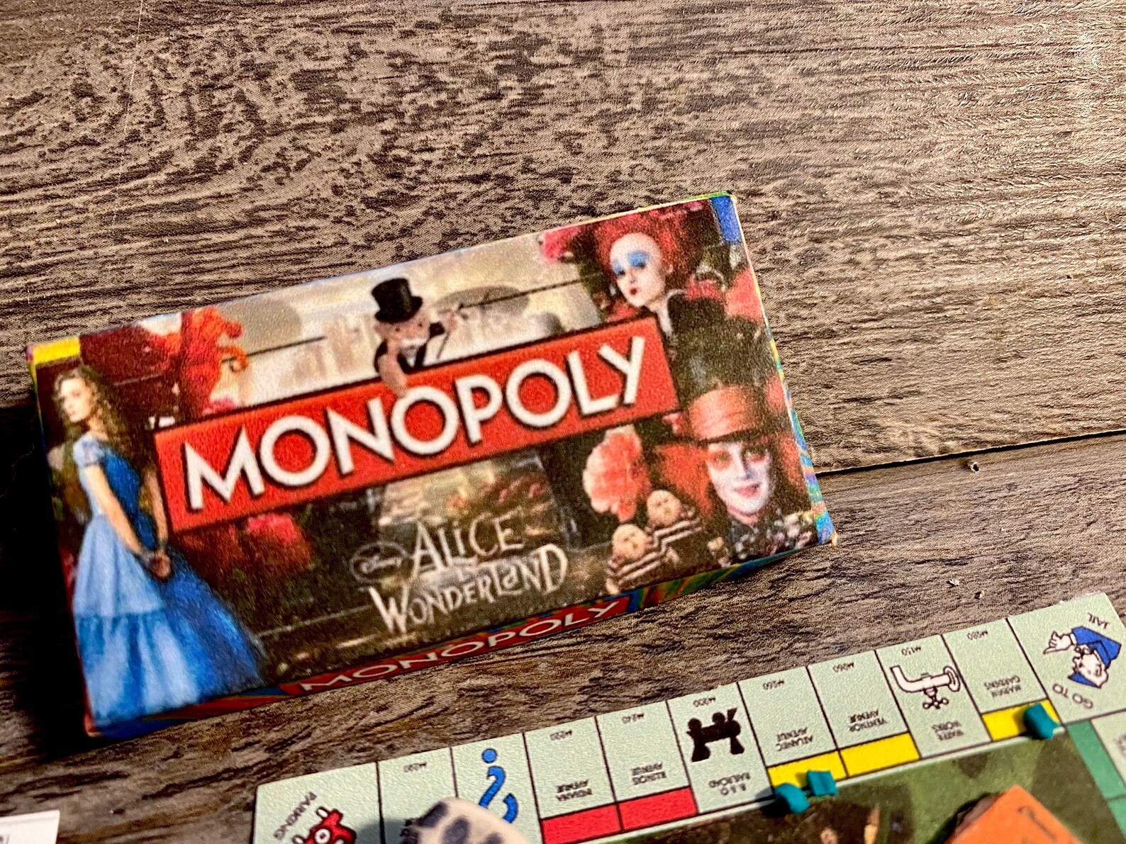 Miniature Alice in Wonderland Monopoly 1/6 scale Etsy