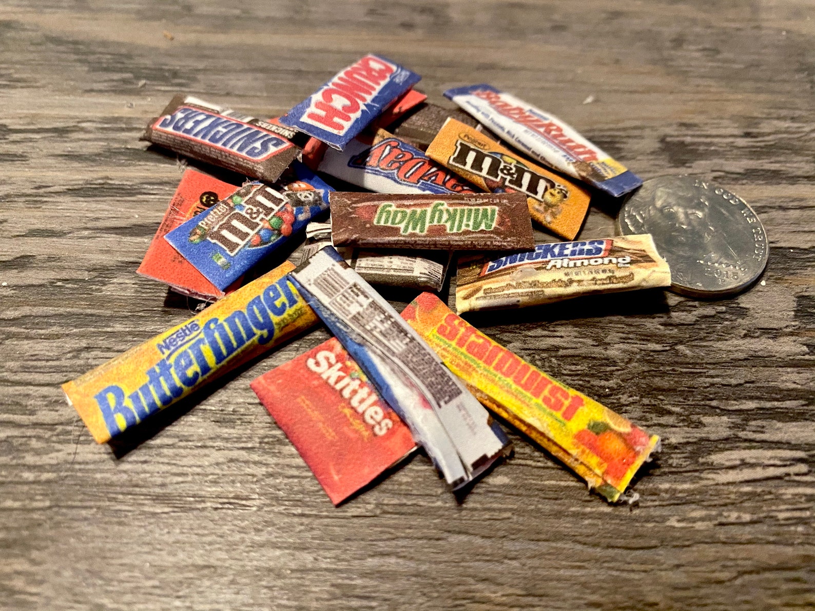 Miniature candy bars 1/6 scale Etsy