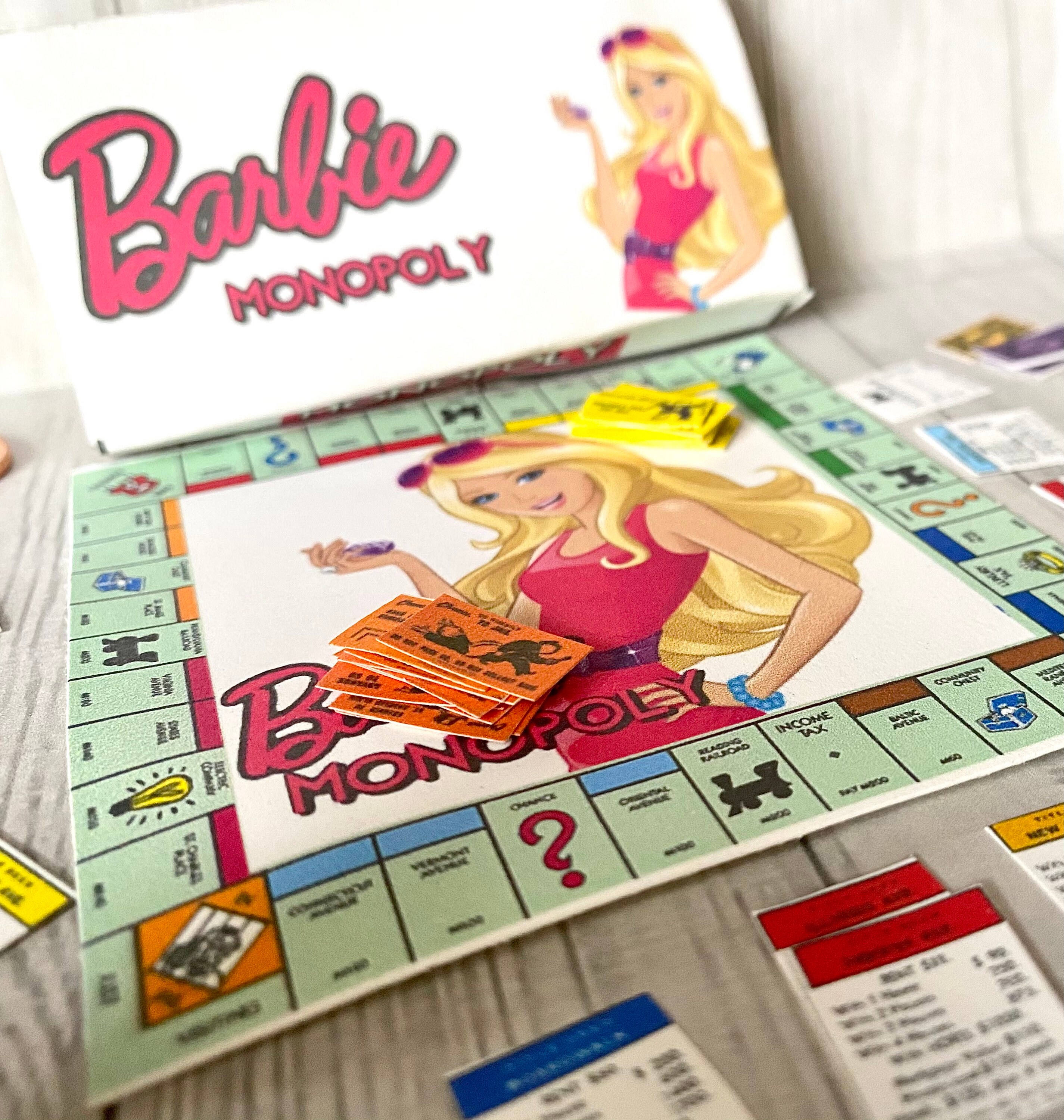 Miniature Barbie Monopoly 1/6 scale | Etsy