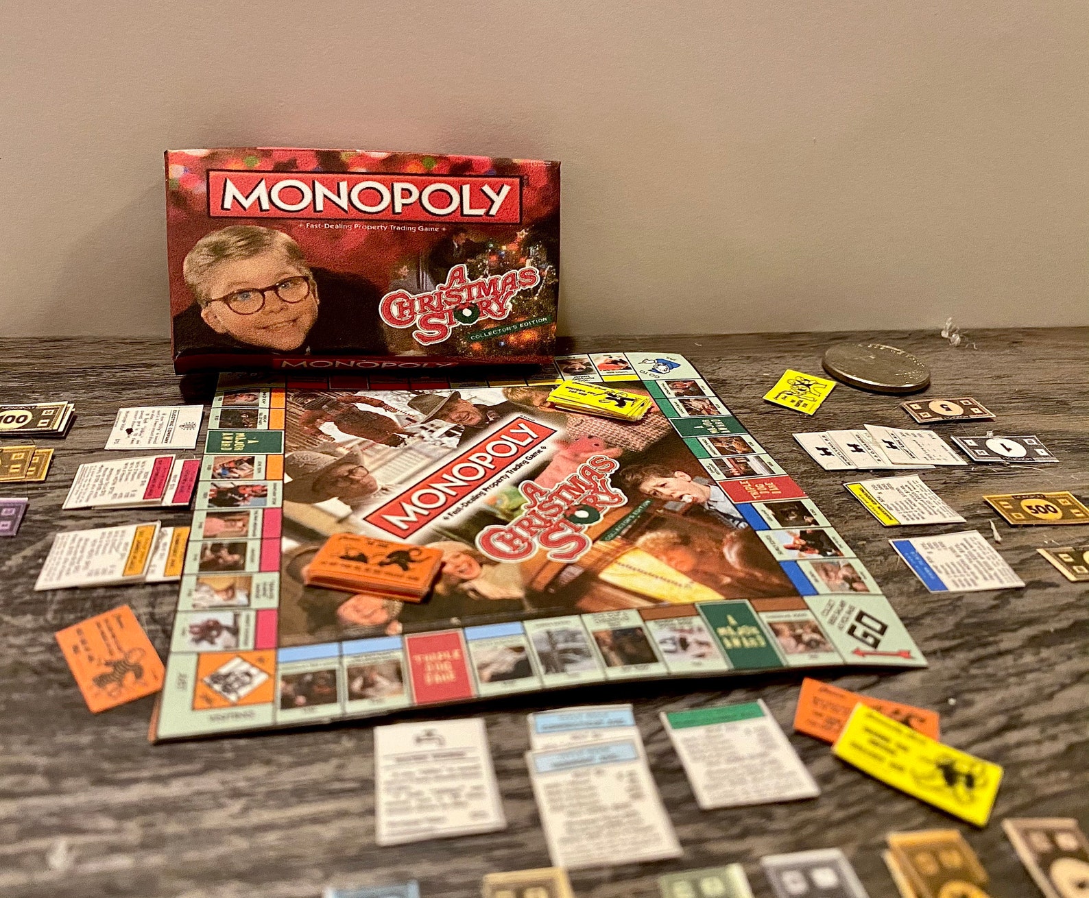 Miniature A Christmas Story Monopoly 1/6 scale Etsy