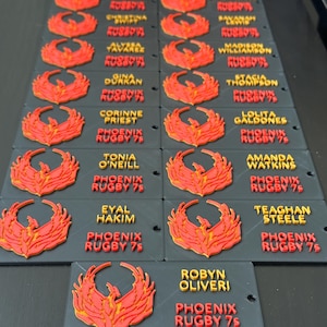 Personalized Team Book Bag Tags 12.00 Per Tag