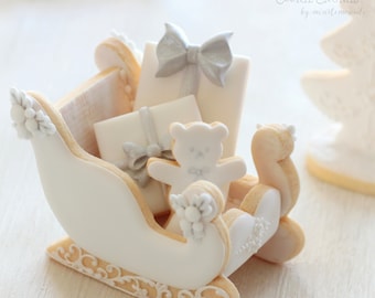 Cookie Crumbs]  sleigh cookie cutter set(3piece set)（00290)