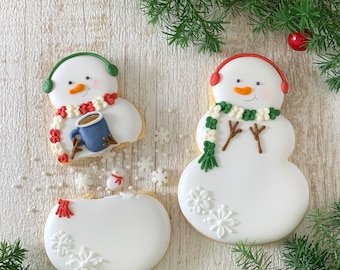 Fiocco] snowman cookie cutter stamp set (00410)