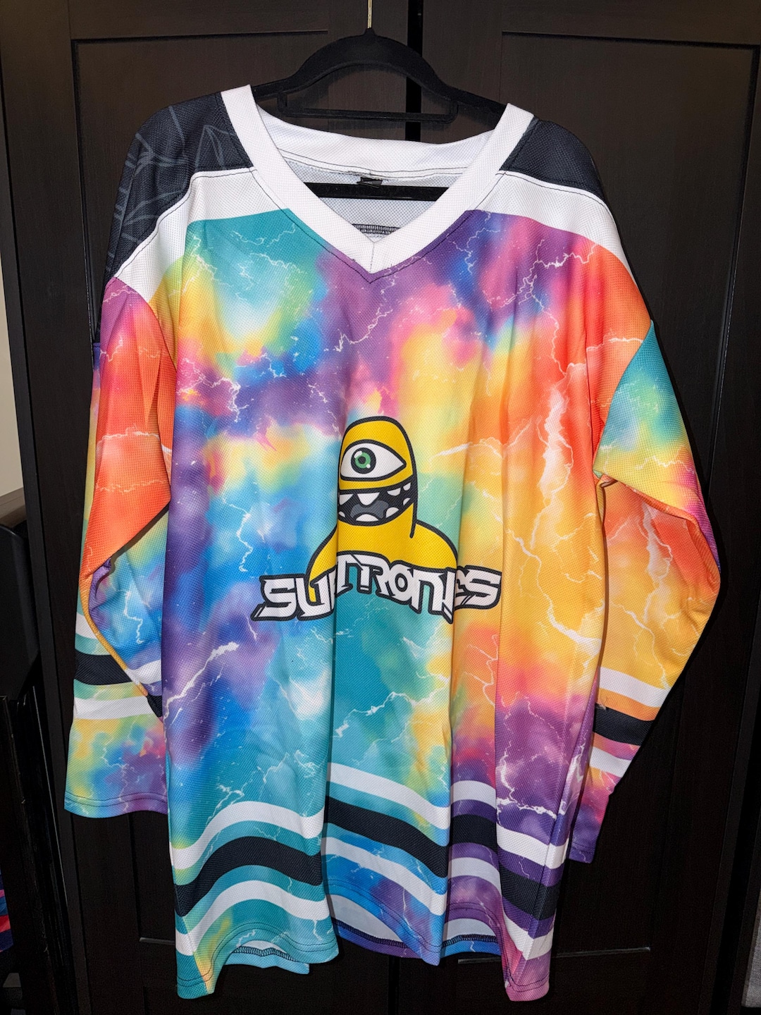 Subtronics Inspired Rainbow Tiedye Rave Festival Hockey Long Sleeve ...