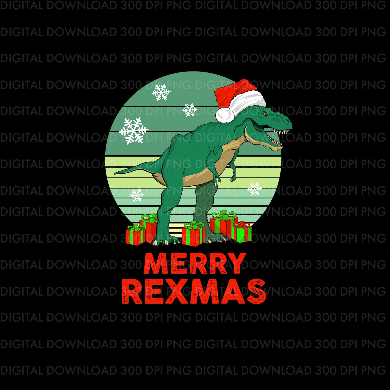 Christmas Dinosaur Trex Cute Merry Rexmas Kids Xmas PNG File Etsy