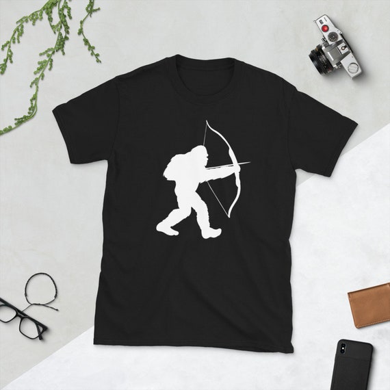 Bigfoot Sasquatch Longbow Traditional Archery Graphic Etsy