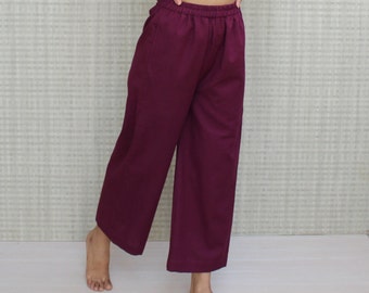 Loungewear Pants, Linen Pants, Yoga Pants Women, Wide Leg Pants, Linen Clothing, Linen Pants Women, Linen Trousers, Linen Clothing