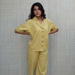 Two Piece Linen set, Linen Pajamas Set for women, Womens pajama set, Linen pajamas, Womens loungewear, Lounge and sleepwear, Gift for her
