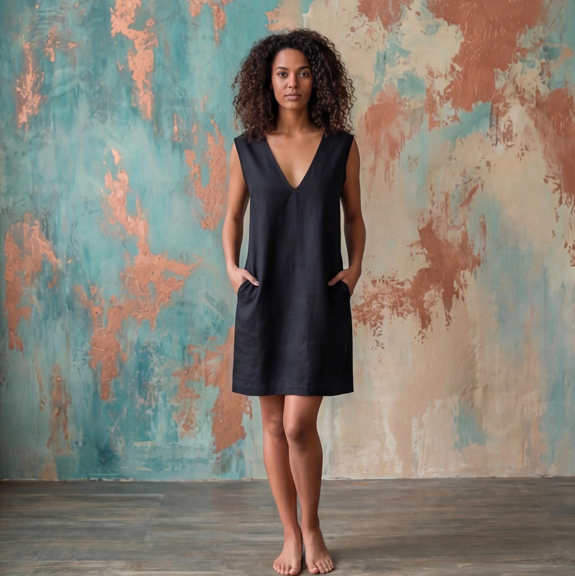 Organic Black Dress - Etsy
