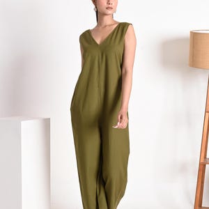 Women Linen Jumpsuit, Women Summer Linen Jumpsuit, Flax jumpsuit, Sustainable Linen Clothing, Wide Leg Linen Jumpsuit, Vintage Jumpsuit