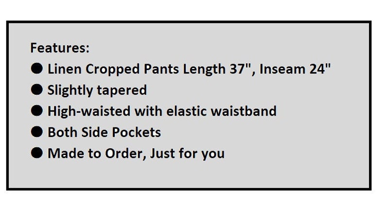 Elastic Waist Linen Pants, Long Linen Pants, Casual Large Size Trousers, Women Linen Trousers, Plus Size Pants, Summer Pants, Womens Pants image 10